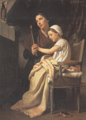 Adolphe William Bouguereau The Thank Offering (mk26)